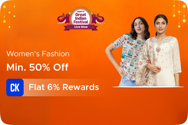 Amazon: Minimum 50% Off on Women's Fashion + Flat 6% Rewards